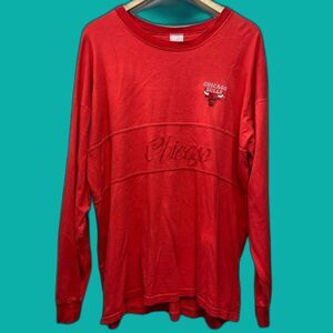 Vintage 90s Jostens NBA Chicago Bulls Long Sleeve Embroidered Shirt Mens Sz XL